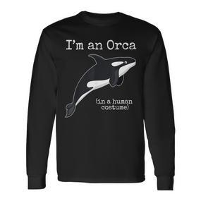 Orca Killer Whale Costume Ich Bin Ein Orca People Costume Langarmshirts - Seseable De