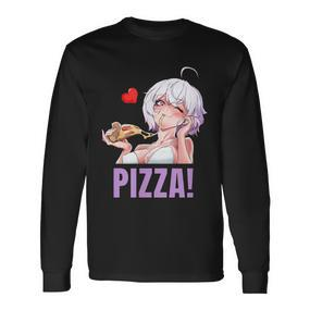 Pizza Lover Anime Langarmshirts - Seseable De