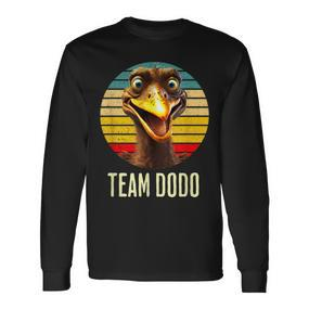 Retro Team Dodo Langarmshirts mit Vintage Sonnenuntergang und Vogel Design - Seseable De