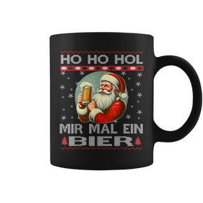 Ho Ho Hol Mir Mal Ein Bier Santa Christmas Black Tassen - Seseable De