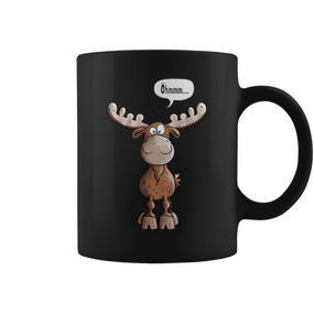 Öhmmm Elk I Deer Reindeer Animal Print Animal Motif Tassen - Seseable De