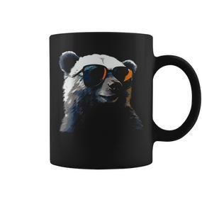 Polar Bear Sunglasses Glasses Polar Bear Animal Bear Tassen - Seseable De