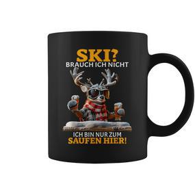 Ski Brauch Ich Nicht Ich Bin Nur Zum Saufen Hier Après-Ski Tassen - Seseable De