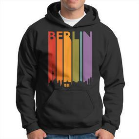 Berlin Skyline Retro Souvenir Vintage Berlin Hoodie - Seseable De