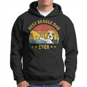 Best Beagle Dad Ever Retro Vintage Puppy Dog Daddy Hoodie - Seseable De