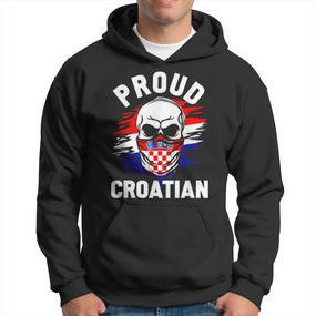 Croatia Men's Zagreb Croatia Hrvatska Black Hoodie - Seseable De