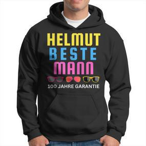 Helmut Beste Mann 100 Jahre Garantie Mallorca Party Schwarz Hoodie - Seseable De