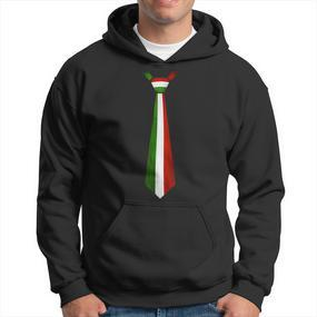 Italy Flag Fake Tie For Italian Fans Hoodie - Seseable De