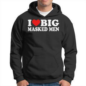 I Love Big Masked I Heart Big Masked Hoodie - Seseable De