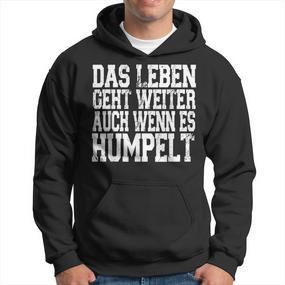 Mrt With Text Das Leben Geht Weiter Auch Wenn Es Humpelt German Language Hoodie - Seseable De