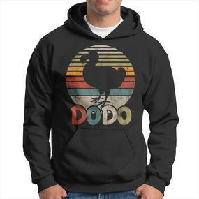 Retro Dodo Bird Hoodie - Seseable De
