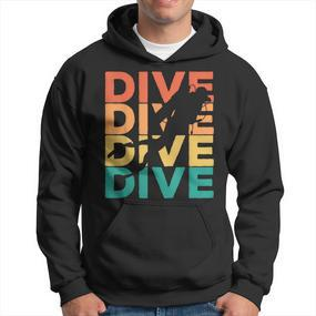 Retro Vintage Diving For Diver Hoodie - Seseable De