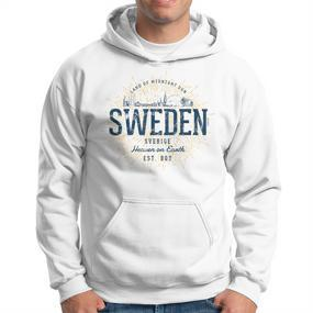 Sweden Retro Style Vintage Sweden White S Hoodie - Seseable De