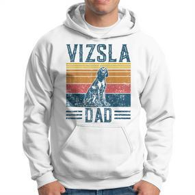 Vizsla Dad Vintage Hungarian Vorstehung Dog Vizsla Dad Hoodie - Seseable De