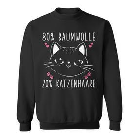 80 Cotton 20 Cat Hair Cat Slogan Sweatshirt - Seseable De
