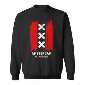 Amsterdam Netherlands Dutch Vintage Sweatshirt - Seseable De