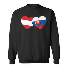 Austria Flag Slovak Flag Austria Slovakia Sweatshirt - Seseable De