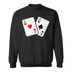 Card Game Spades And Heart As Cards For Skat And Poker Sweatshirt - Seseable De
