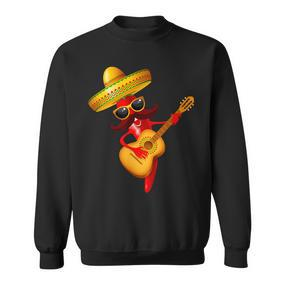 Cinco De Mayo Mexikanische Lustige Gitarre Lets Fiesta Cinco De Mayo Sweatshirt - Seseable De