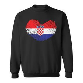 Croatia Flag Hrvatska Land Croate Croatia Sweatshirt - Seseable De