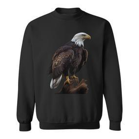 Genuine Eagle Sea Eagle Bald Eagle Polygon Eagle Sweatshirt - Seseable De