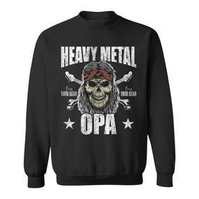 Heavy Metal Grandpa Grossvater Bester Metal Grandpa Sweatshirt - Seseable De