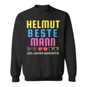 Helmut Beste Mann 100 Jahre Garantie Mallorca Party Schwarz Sweatshirt - Seseable De