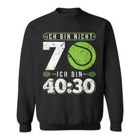 Ich Bin Nicht 70 Jahre Tennis 70Th Birthday Sweatshirt - Seseable De