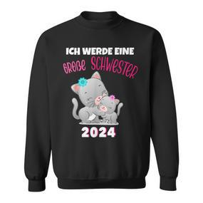 Ich Werde Eine Große Schwester 2024 Cat Sweatshirt - Seseable De