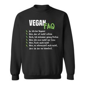 Vegan Vegan Vegan Slogan Sweatshirt - Seseable De