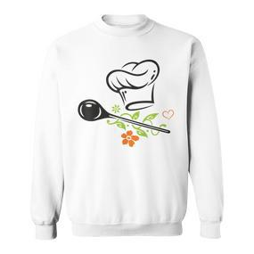 Chef's Hat Chef Chef Vegan Vegetarian Sweatshirt - Seseable De