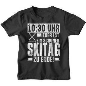 1030 Uhr Wieder Ist Ein Schöner Ski Day Zu Ende Kinder Tshirt - Seseable De