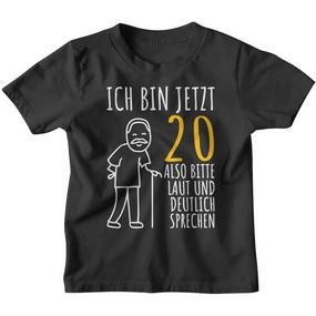 20Th Birthday Ich Bin Jetzt 20 Ich Bin Jetzt 20 Kinder Tshirt - Seseable De