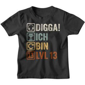 Digga Ich Bin 13 Jahre 13Th Birthday Boy Gamer Kinder Tshirt - Seseable De