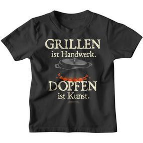 Dutch Oven Saying Grillen Ist Handwerk Dopfen Ist Kunst Kinder Tshirt - Seseable De