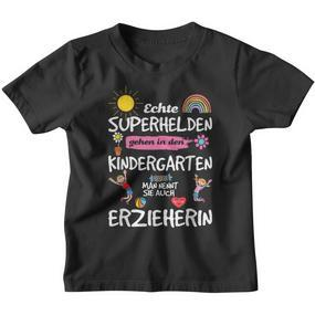 Echte Superhelden Ggehen In Kindergarten Go In Kindergarten Kinder Tshirt - Seseable De