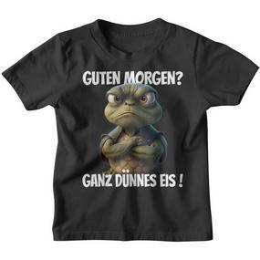 With Saying Guten Morgen Ganz Thin Eis Kinder Tshirt - Seseable De