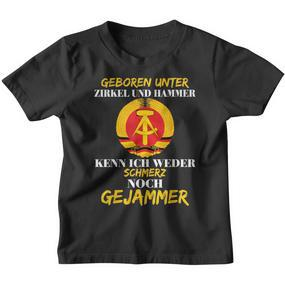 Geboren Unter Zirkel Und Hammer East Germany East Ddr Kinder Tshirt - Seseable De