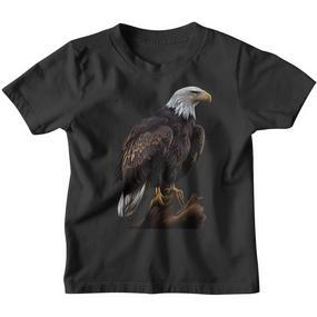 Genuine Eagle Sea Eagle Bald Eagle Polygon Eagle Kinder Tshirt - Seseable De