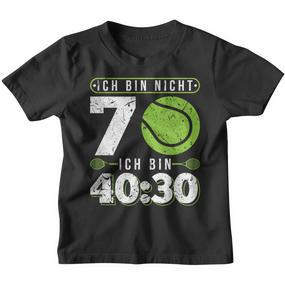 Ich Bin Nicht 70 Jahre Tennis 70Th Birthday Kinder Tshirt - Seseable De