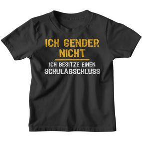 Ironie Ich Gender Nicht Gender Kinder Tshirt - Seseable De
