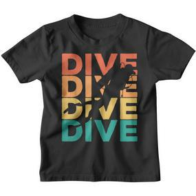 Retro Vintage Diving For Diver Kinder Tshirt - Seseable De