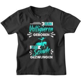 Zum Voltigieren Geboren Zur Schule Gezwungen German Langu Kinder Tshirt - Seseable De