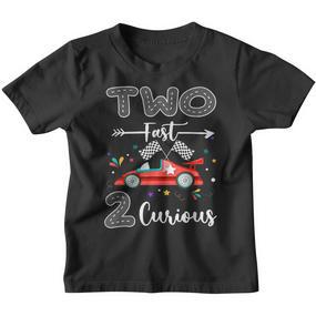 Zwei Fast 2 Curious Racing Geschenke Zum 2 Birthday Kinder Tshirt - Seseable De