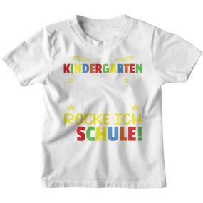 Kindergarten Abschied Jetzt Rocke Ich Die Schule Kindergarten Farewell Kinder Tshirt - Seseable De