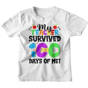 Meine Schüler Haben 100 Tage Meines 100 Schultages Überlebt Kinder Tshirt - Seseable De