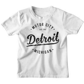 Retro Vintage Detroit Mi Souvenir Motor City Classic Detroit Kinder Tshirt - Seseable De