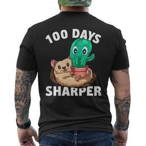 100 Tage Schärfer Kaktus 100 Tage Schärfer 100 Schultag T-Shirt mit Rückendruck - Seseable De