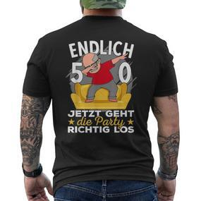 50S Birthday Man Ich Bin Jetzt 50Th Birthday Grandpa T-Shirt mit Rückendruck - Seseable De