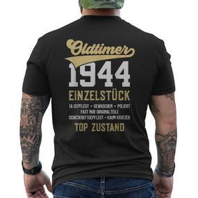 78 Jahre Oldtimer 1944 Vintage 78Th Birthday T-Shirt mit Rückendruck - Seseable De